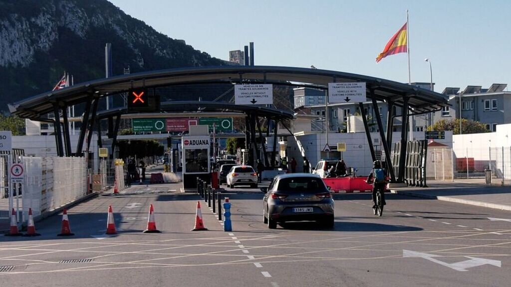La frontera entre La Línea y Gibraltar