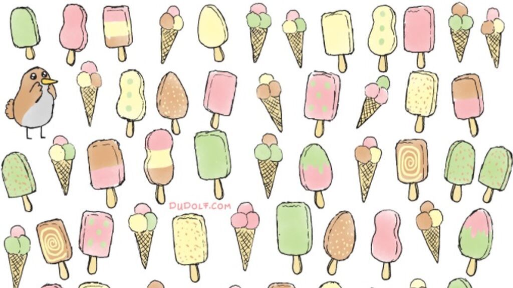 Atrévete con el reto viral más refrescante del verano: encontrar entre todos los helados el único que es diferente.