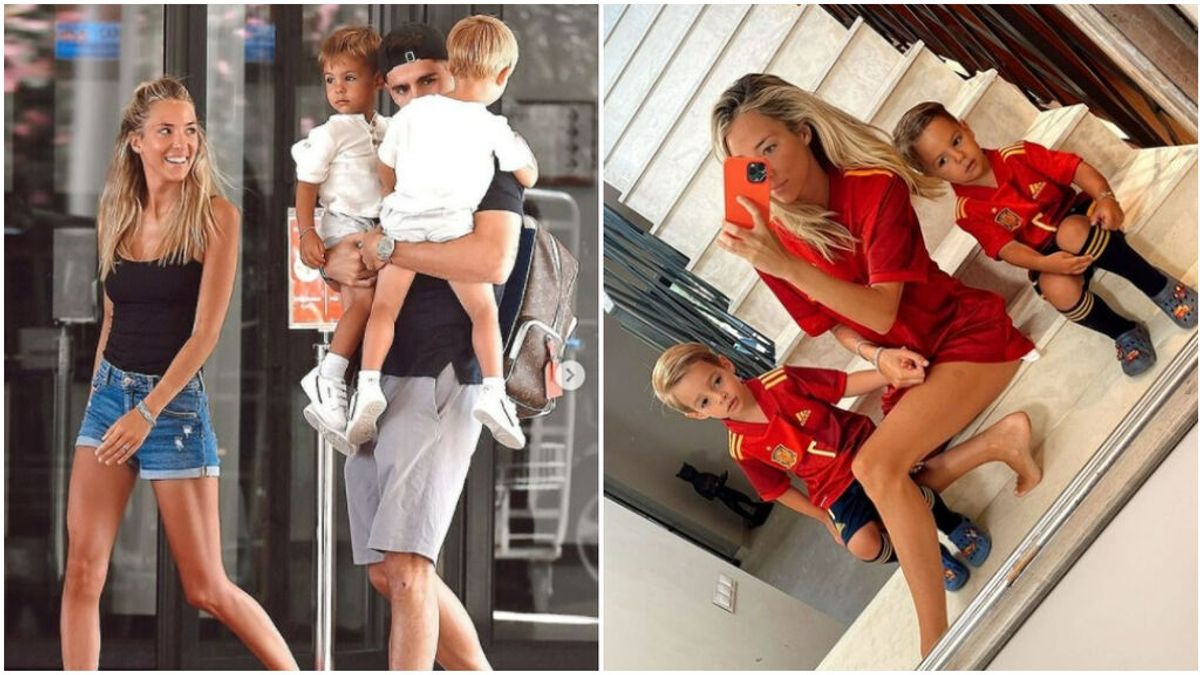 El reencuentro de Morata con sus hijos después de una Eurocopa muy dura para la familia