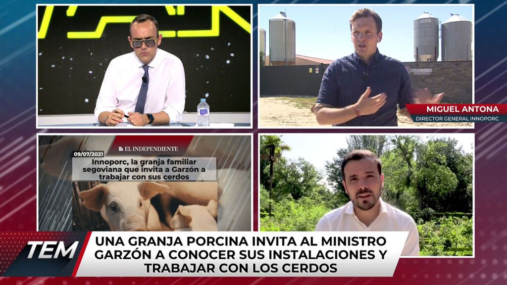 Una granja porcina invita al ministro Garzón a conocer sus instalaciones Todo es mentira 2021 Programa 626