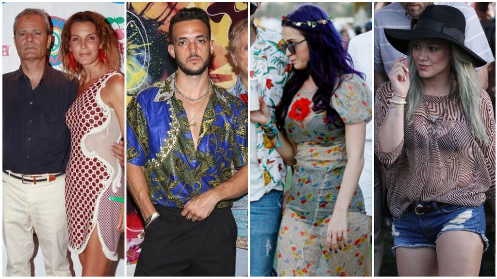 Famosos que han dado a conocer su lado más hippie y desenfadado: desde Mar Flores y C Tangana a Katy Perry y Hillary Duff.