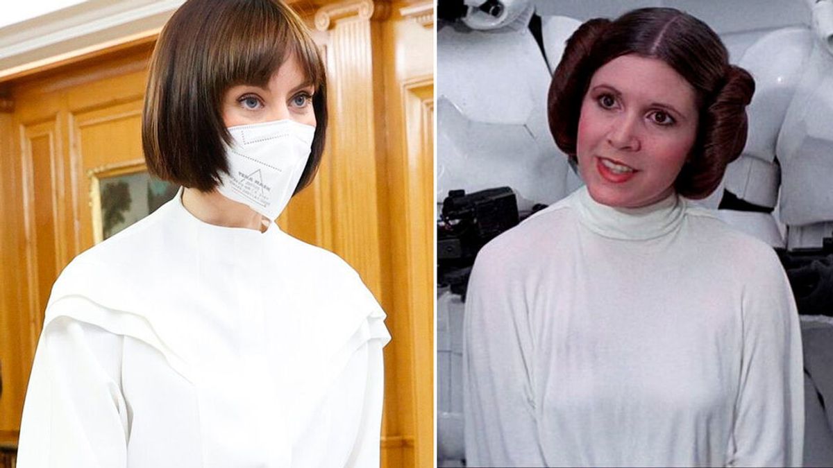 Diana Moran, comparada con la princesa Leia en la toma de posesión de su cargo como ministra de Ciencia Diana Moran, comparada con la princesa Leia en la toma de posesión de su cargo como ministra de Ciencia