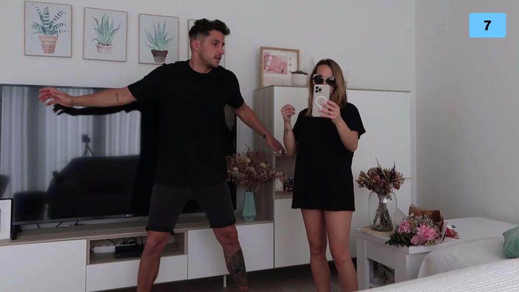 Yoli y Jorge se lanzan a imitar los TikTok de los famosos de Mediaset (2/2)