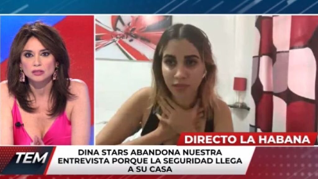 La policía cubana detiene en pleno directo a la youtuber Dina Stars cuando la entrevistan en 'Todo es Mentira'