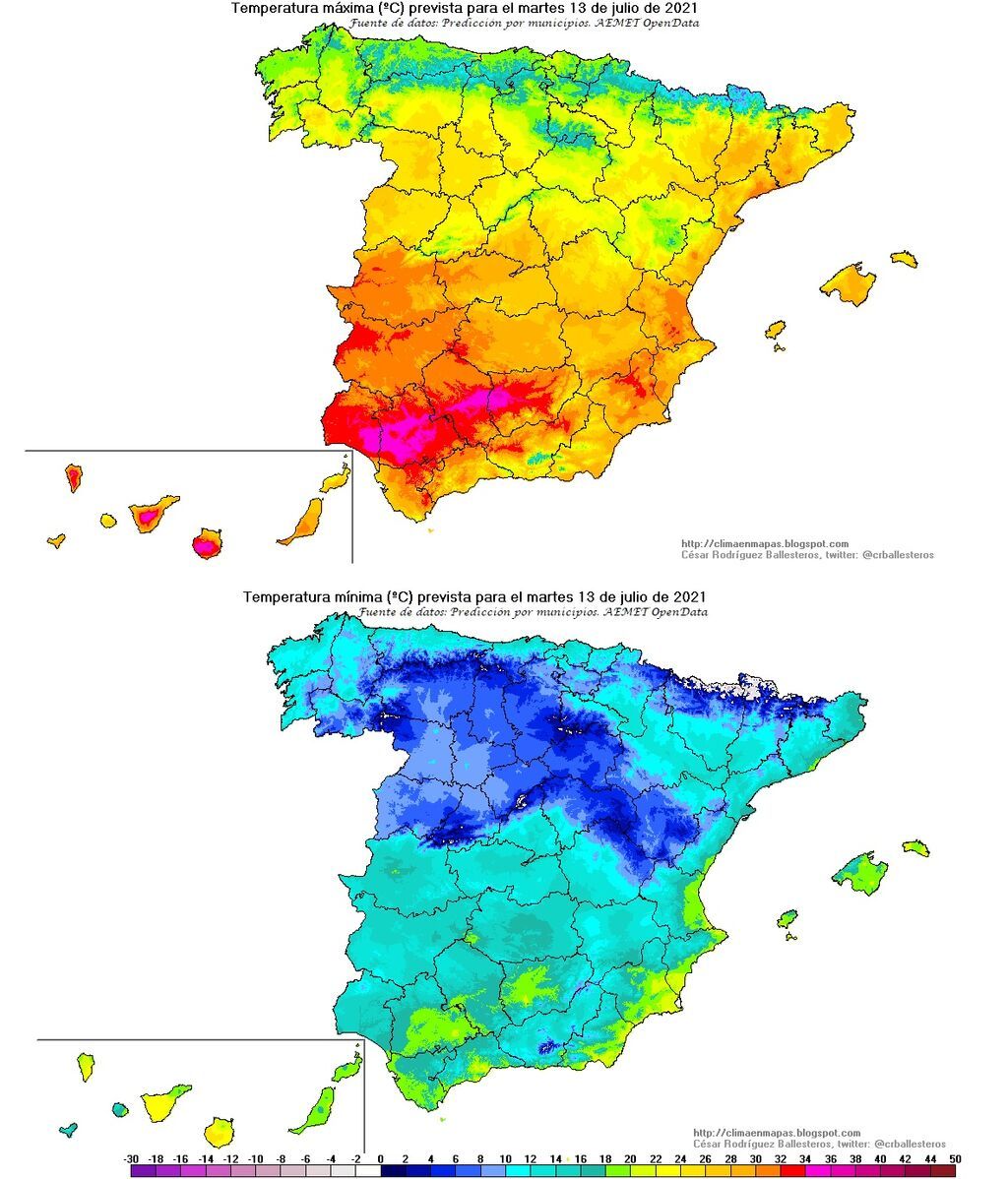 maximas y minimas martes