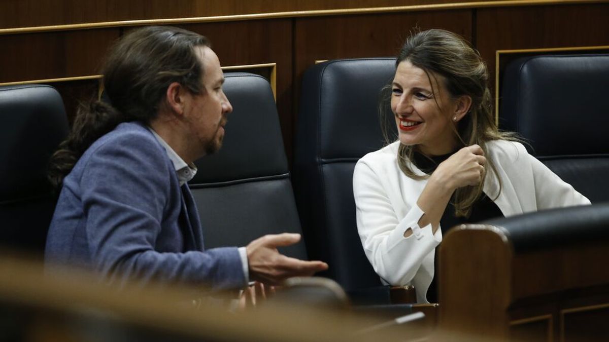 Yolanda Díaz desvela que habló el sábado con Pablo Iglesias del cambio de Gobierno: "Me va a matar" Yolanda Díaz desvela que habló el sábado con Pablo Iglesias del cambio de Gobierno: "Me va a matar"