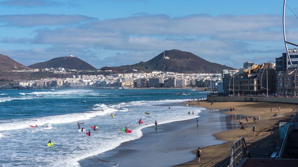 Playa de Las Canteras, en Gran Canaria