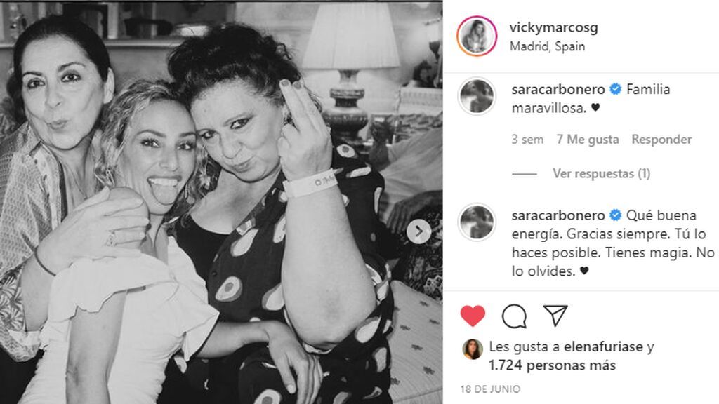 El mensaje de Sara Carbonero a la familia de Kiki Morente
