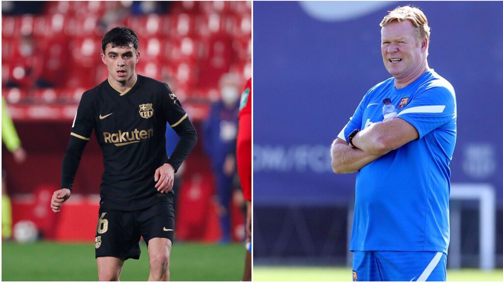 Koeman se deshace en elogios con Pedri: "Tiene una madurez impresionante. Es un ejemplo"