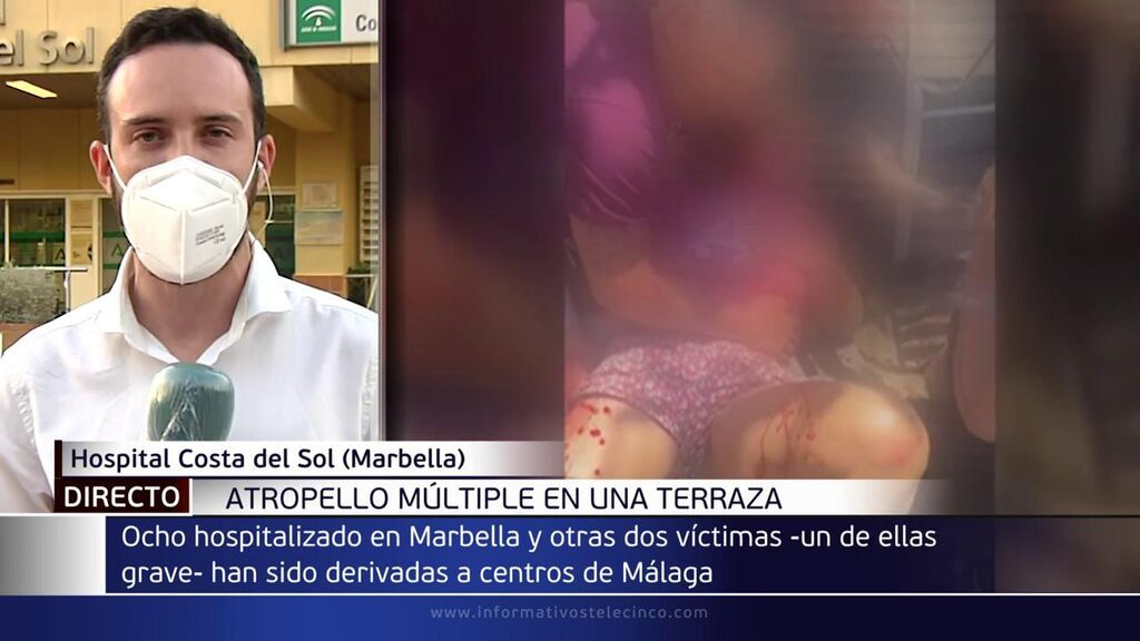 Once heridos tras el atropello múltiple en Marbella