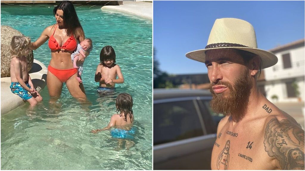 Sergio Ramos y Pilar Rubio ya presumen de sus lujos en París: la piscina infinita que disfrutan en familia