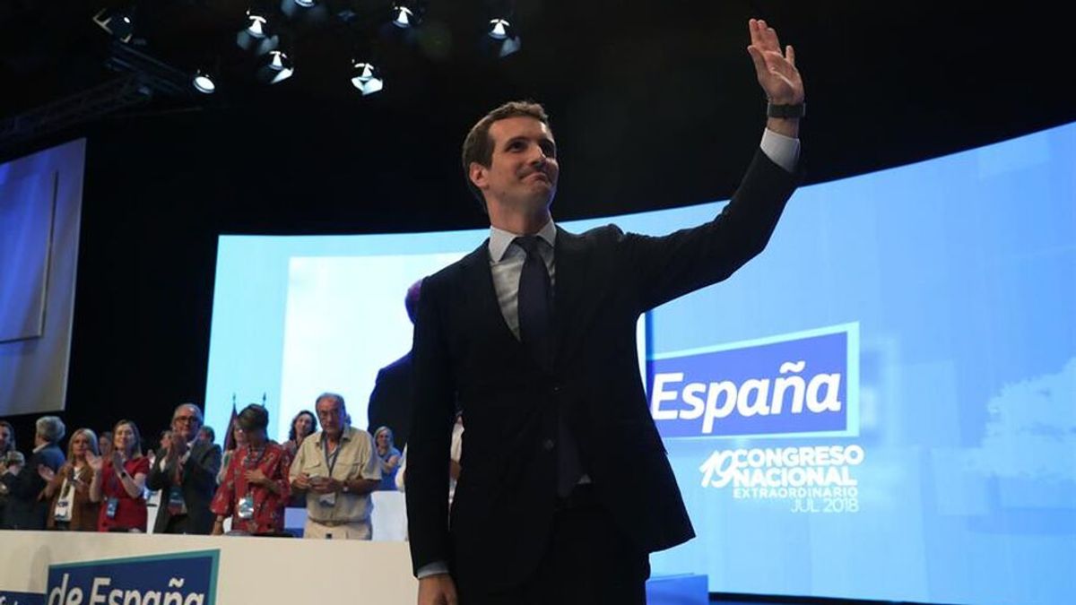Casado a por el votante de Vox sin perder el centro, en su tercer año como presidente del PP Casado a por el votante de Vox sin perder el centro, en su tercer año como presidente del PP