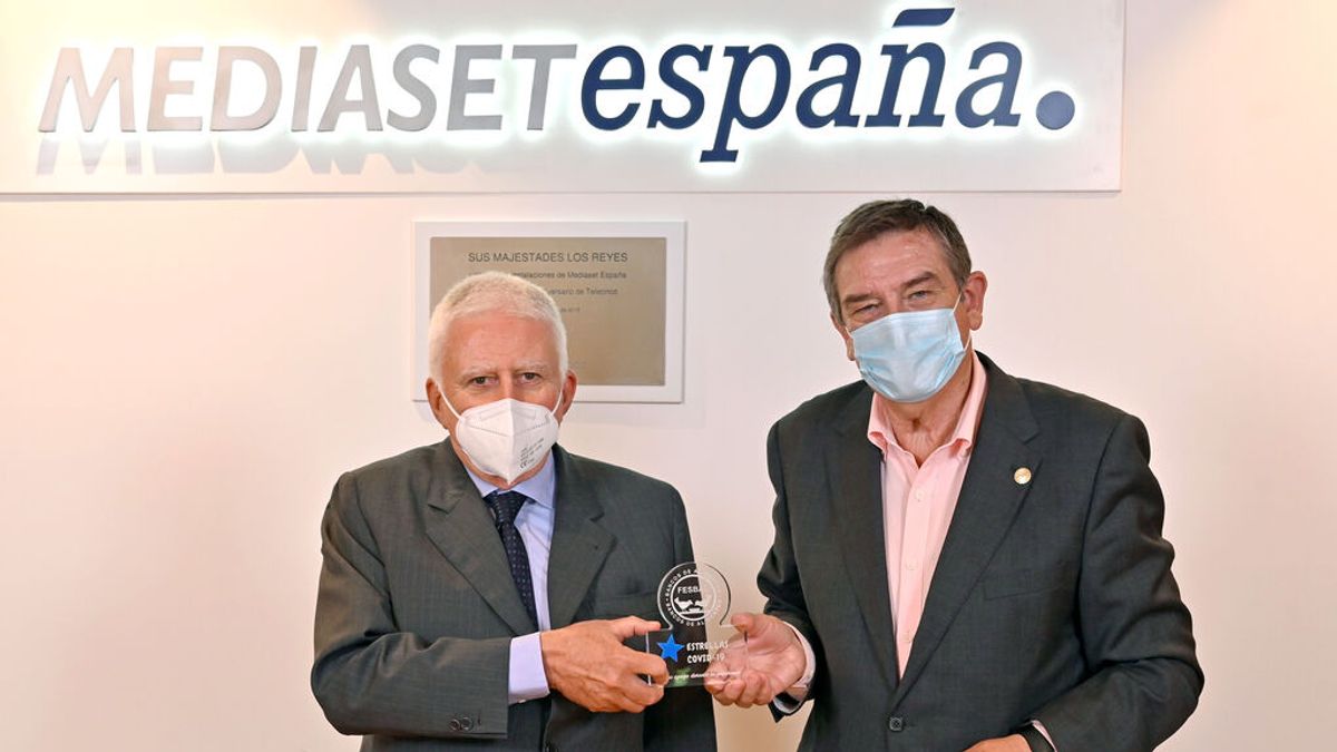 Mediaset España recibe el reconocimiento ‘Premio Estrellas’ de la Federación Española de Bancos de Alimento por su labor divulgativa y de colaboración con ‘La Gran Recogida de Alimentos’ durante la pandemia