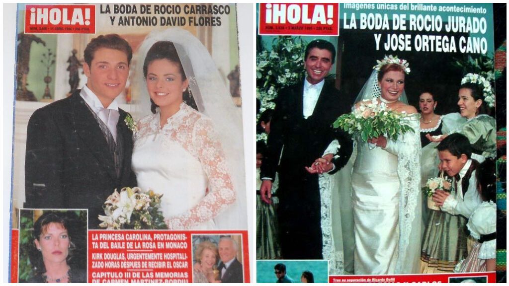 Rocío Jurado y Rocío Carrasco celebraron sus bodas en la ermita de Yerbabuena
