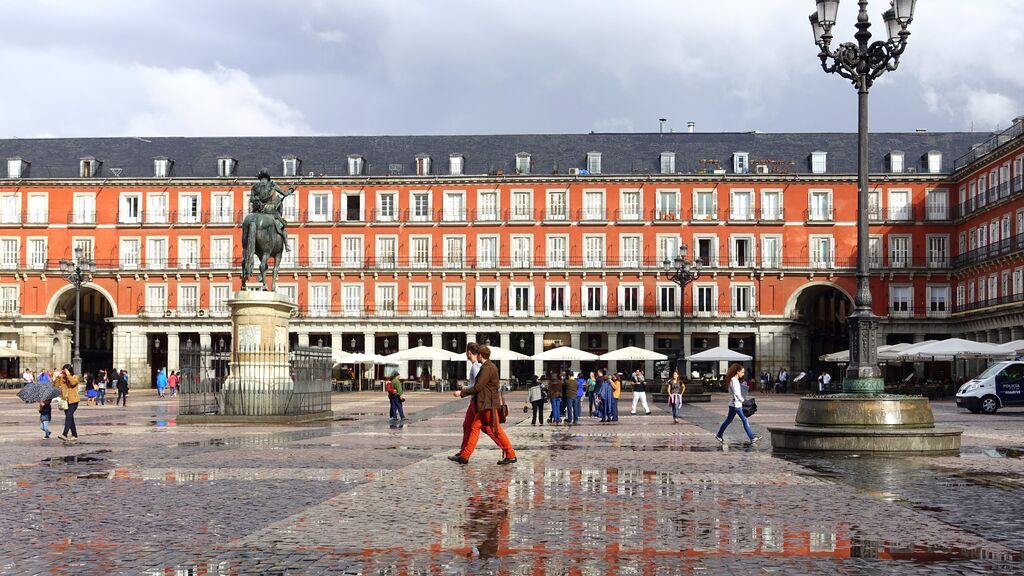 La Plaza Mayor, en el centro de Madrid.