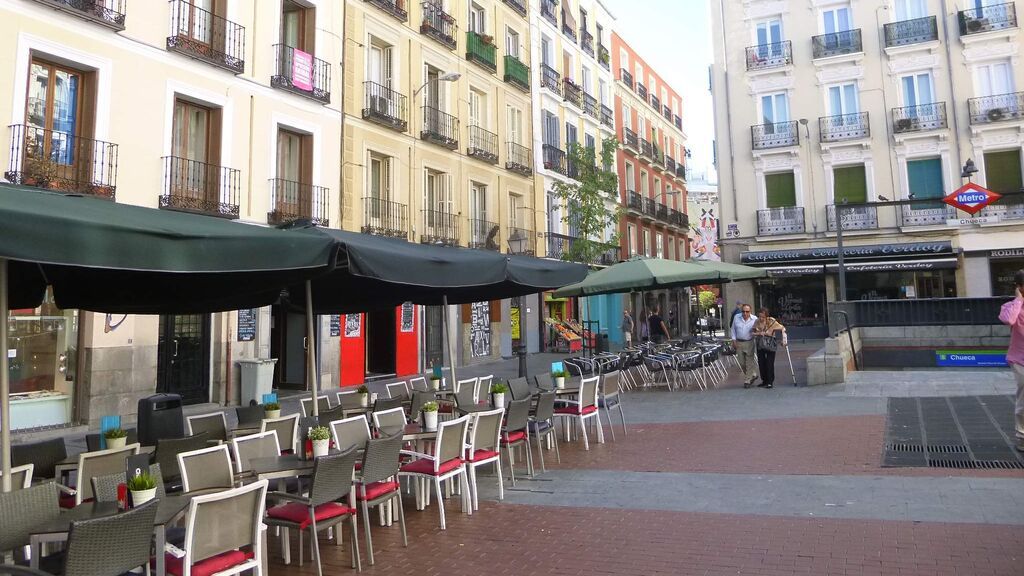 Terraza de un bar de Madrid.
