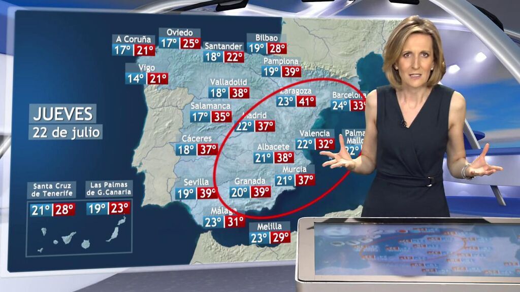 El calor va a repuntar en España con más de 40 ºC: el tiempo que hará el jueves