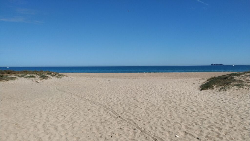 La playa de El Saler, junto a la Albufera.