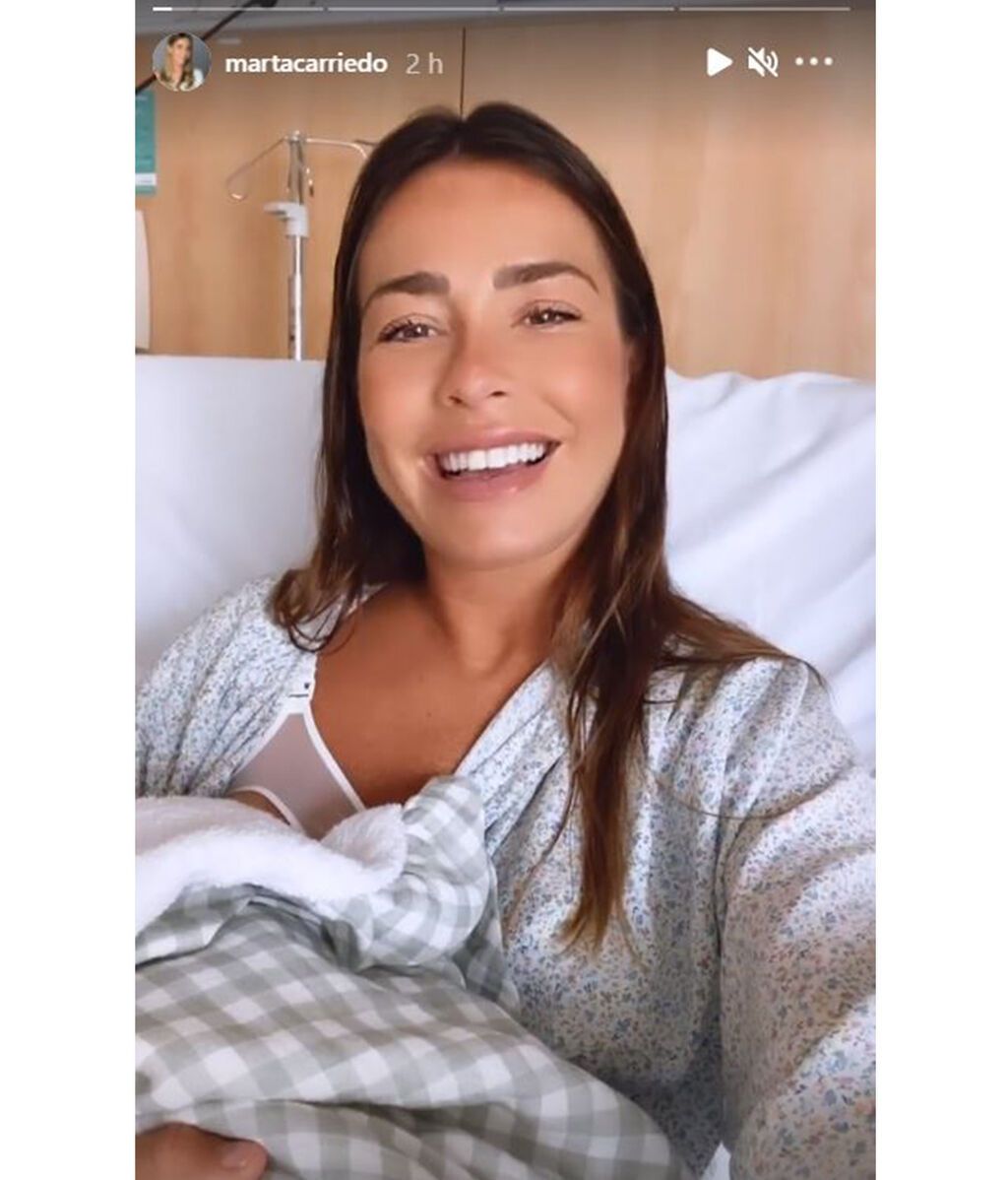 Marta Carriedo da a luz a su primer hijo con Raúl Vidal
