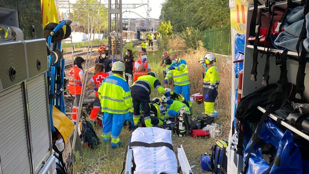 Una mujer herida muy grave tras ser arrollada por un tren en Coslada