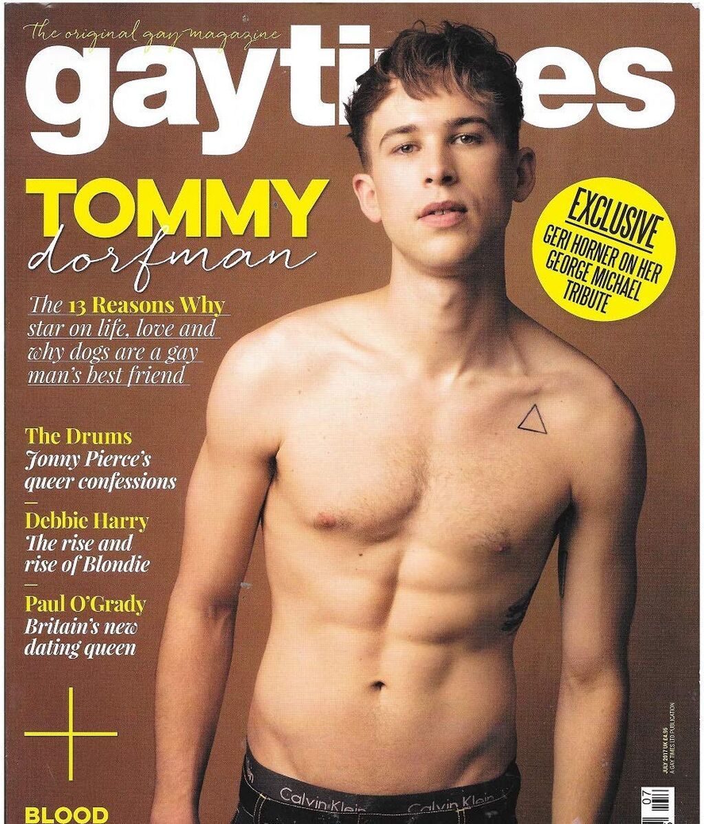 Tommy Dorfman, en la revista Gay Times