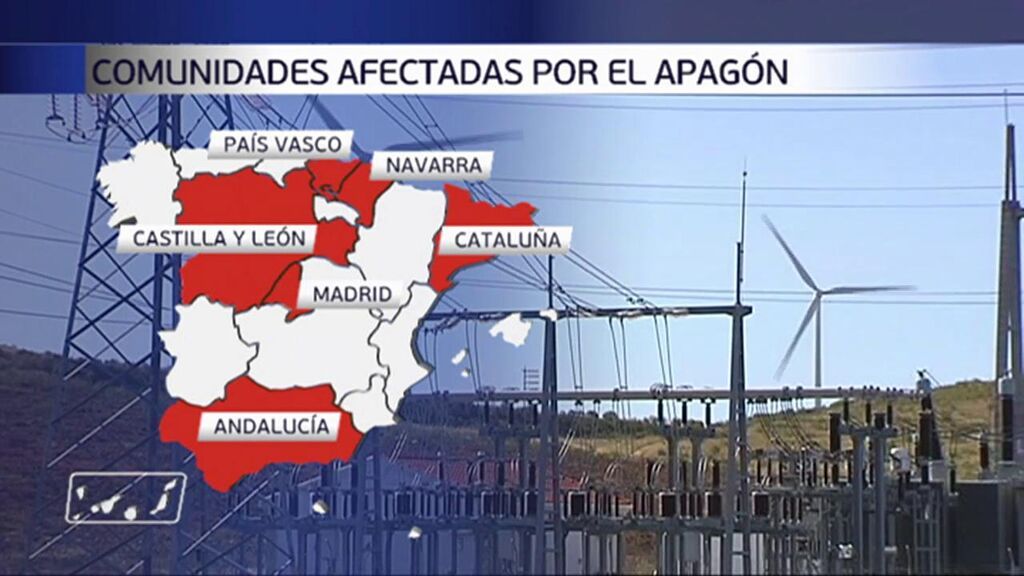 El apagón de la luz afecta a casi todas partes de España