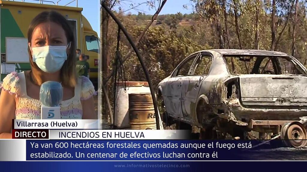 l incendio Villarrasa, Huelva, estabilizado tras calcinar 600 hectáreas