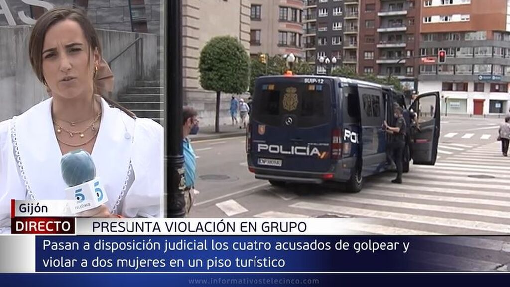 Pasan a disposición judicial los cuatro acusados de agredir sexualmente y golpear a dos chicas en Gijón