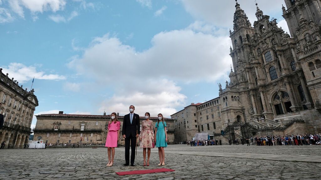 La familia real visita Santiago de Compostela