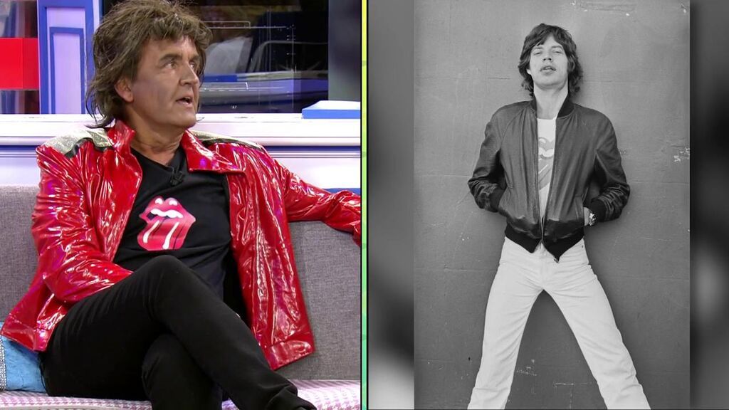 Antonio Monterio disfrazado de Mick Jagger