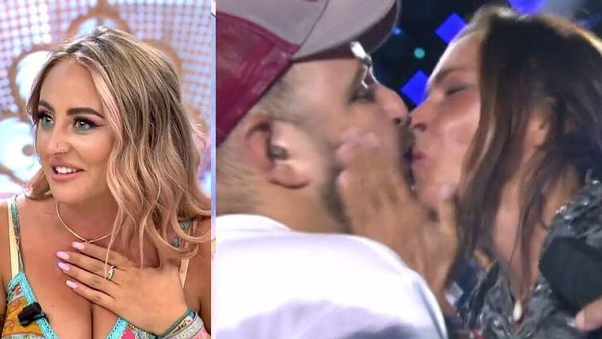 La verdad sobre el polémico empujón a David Flores para felicitar a Olga Moreno La verdad sobre el polémico empujón a David Flores para felicitar a Olga Moreno