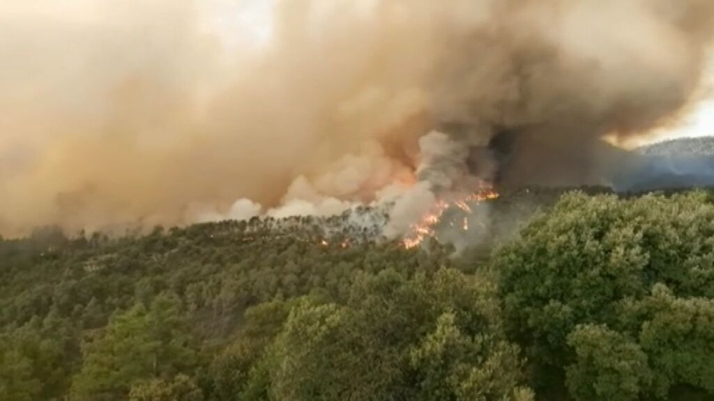Incendio en Tarragona en Santa Colomba de Queralt