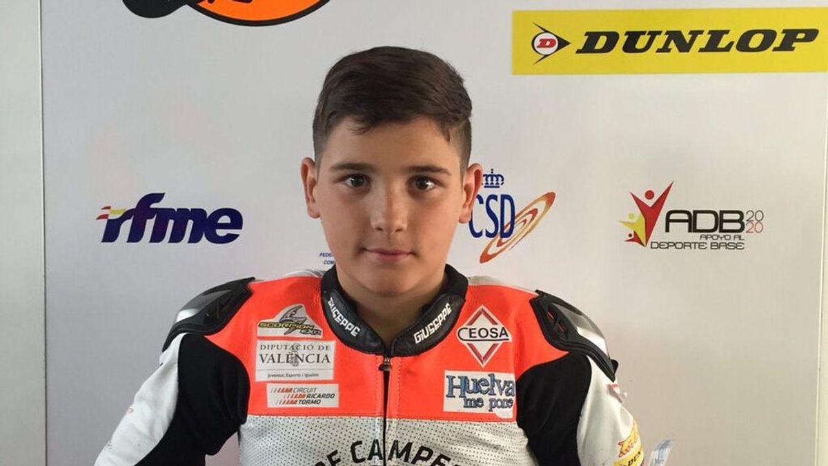 Hugo Millán, piloto onubense de 14 años, falleció en la carrera de la Talent Cup en un complicado accidente