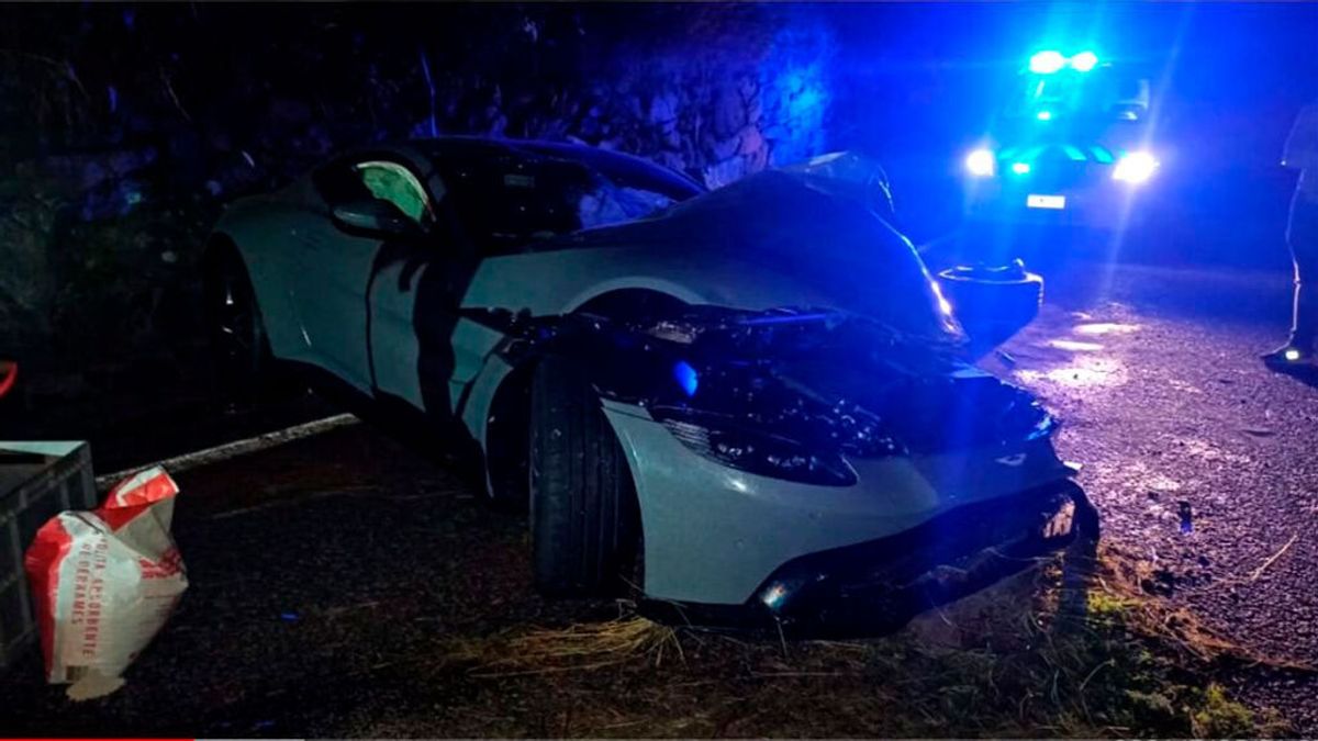 El youtuber Salva destroza en Andorra su nuevo Aston Martin valorado en 200.000 euros