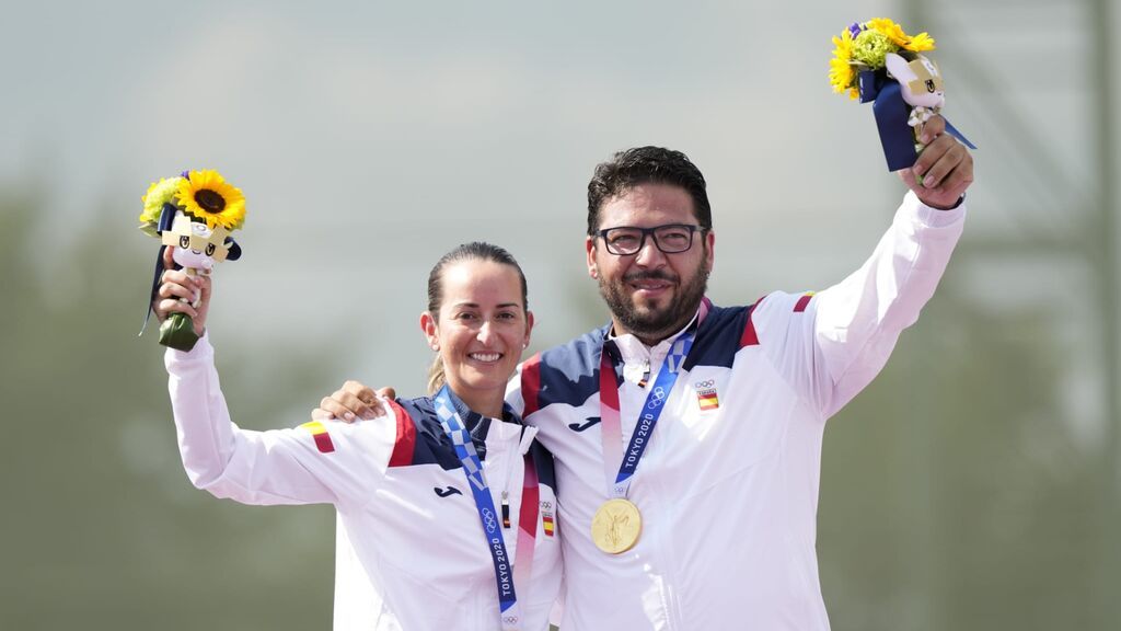 Fátima Gálvez y Alberto Fernández ganan la primera medalla de Oro para España en foso mixto olímpico