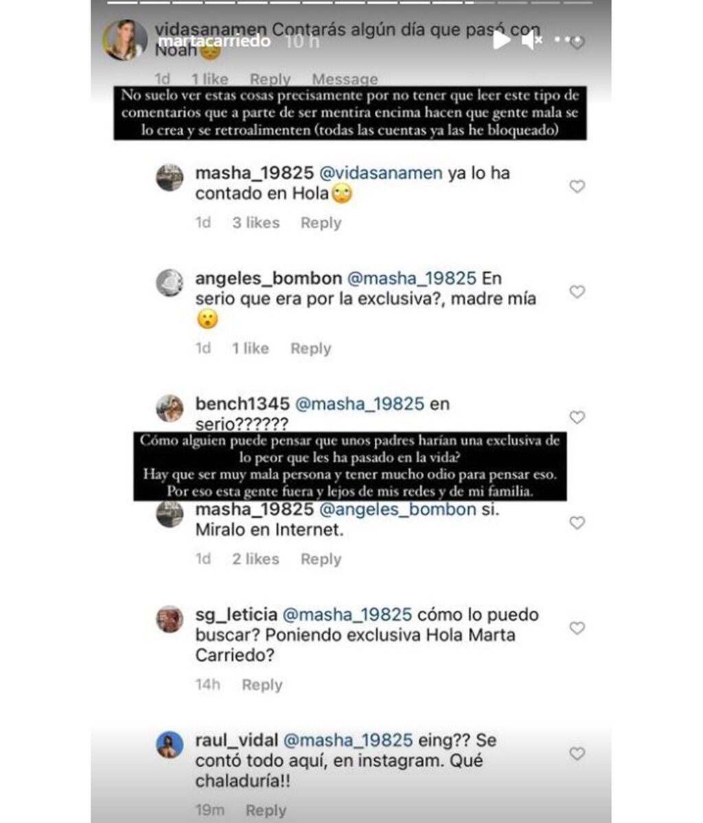 Marta Carriedo explota tras insinuarse que se ha lucrado con el problema de su hijo