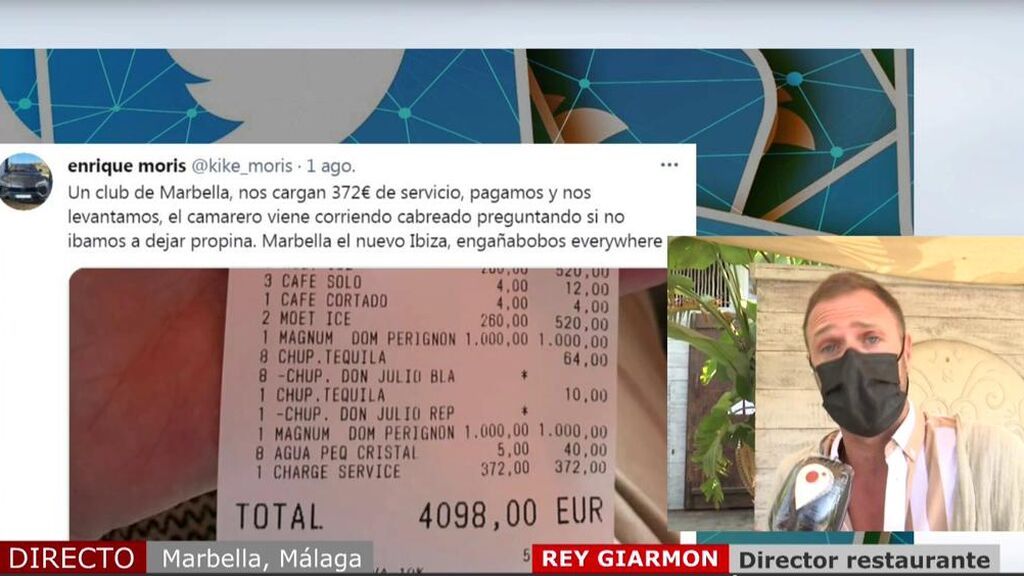 Hablamos con el restaurante de la factura más viral: "Los 372 euros de cargo por servicio no era obligatorio pagarlo"