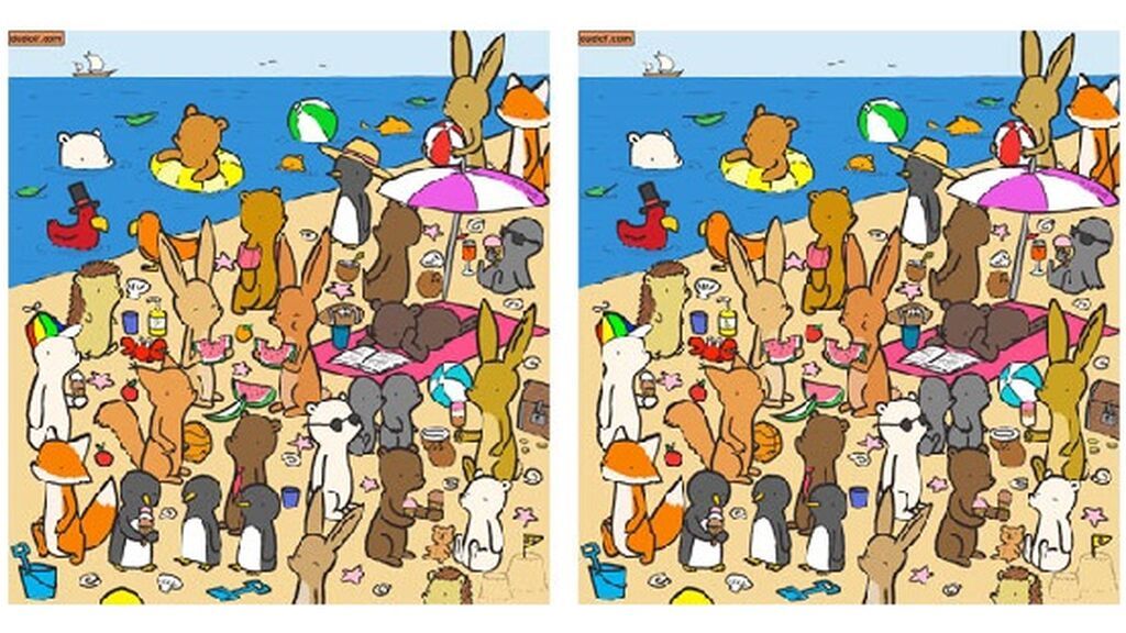 El reto viral más veraniego está en esta playa ¿Puedes encontrar las 7 diferencias?