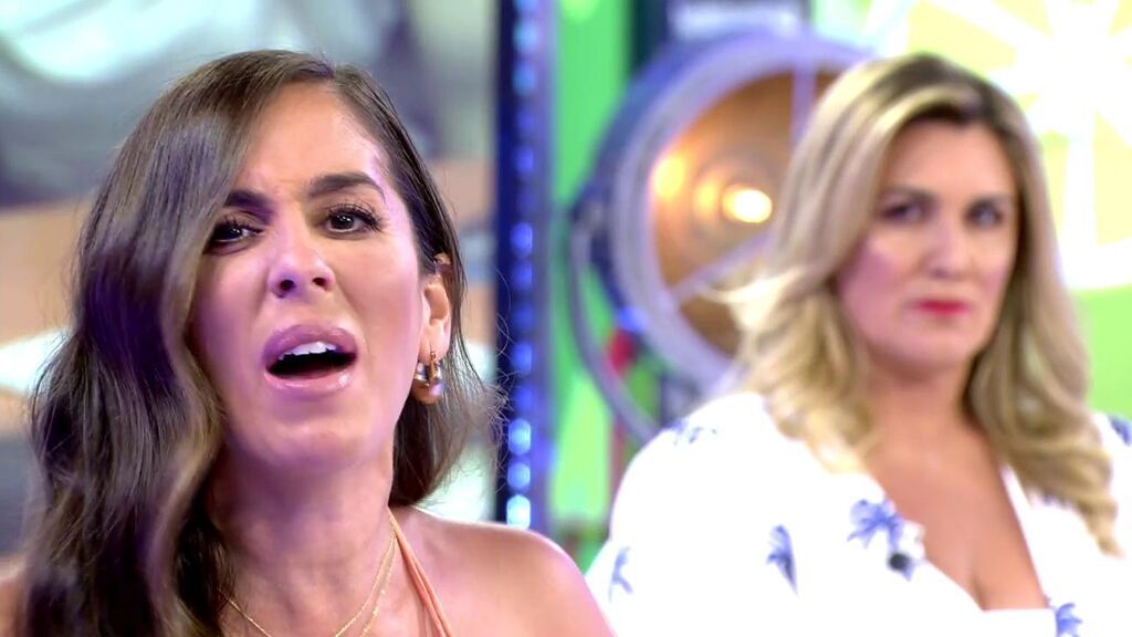 Anabel Pantoja, indignada en el plató de 'Sálvame'