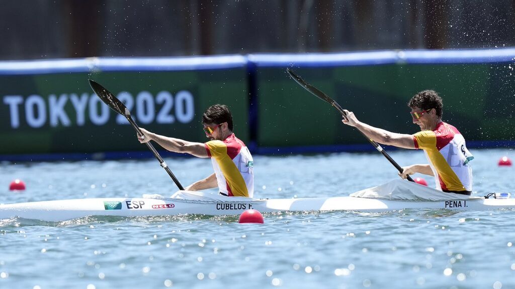 Iñigo Peña y Paco Cubelos tampoco logran medalla, sextos en la final olímpica del K2-1000 de piragüismo