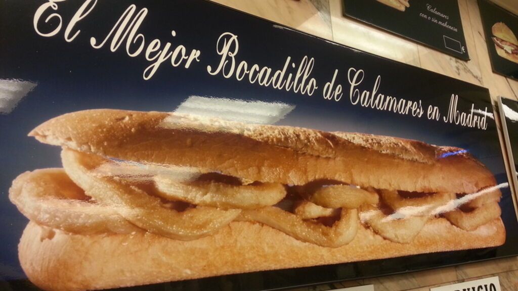 Bocadillo de calamares en Madrid