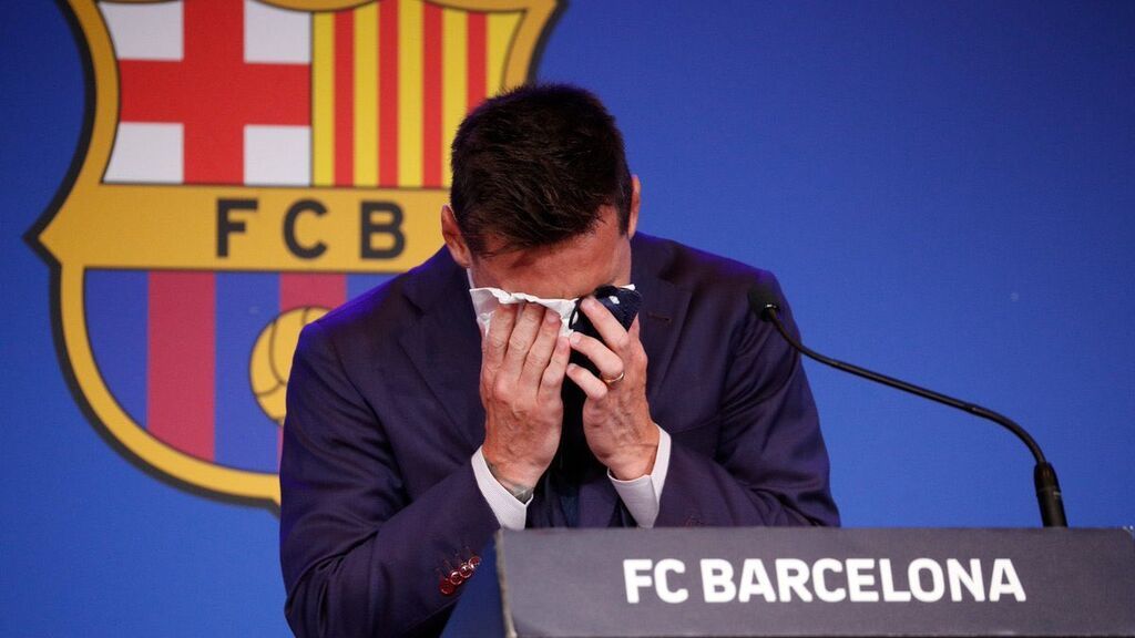 Messi se despide del Barça entre lágrimas: "Me voy de mi casa pero volveré, porque se lo he prometido a mis hijos"