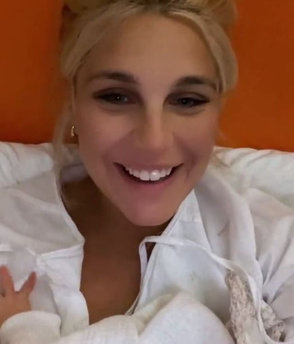 Ivana Icardi, feliz tras convertirse en madre