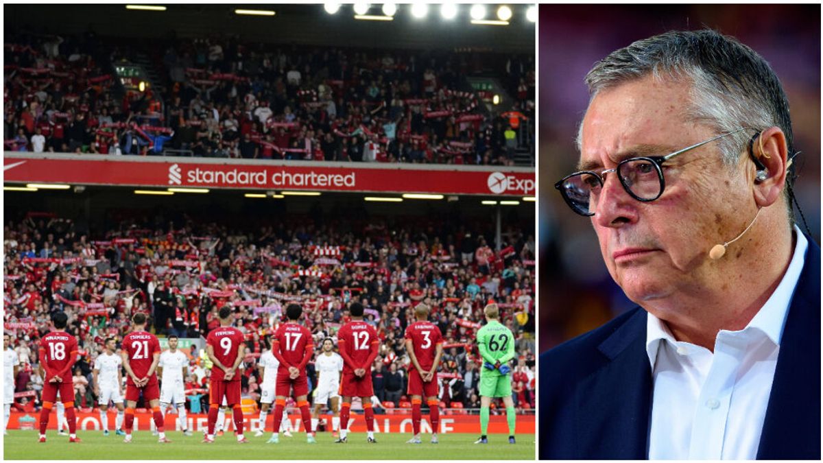 Emotivo homenaje a Michael Robinson en Anfield. Emotivo homenaje a Michael Robinson en Anfield.