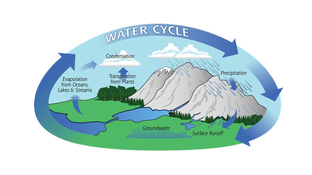 Algunos puntos clave del ciclo del agua