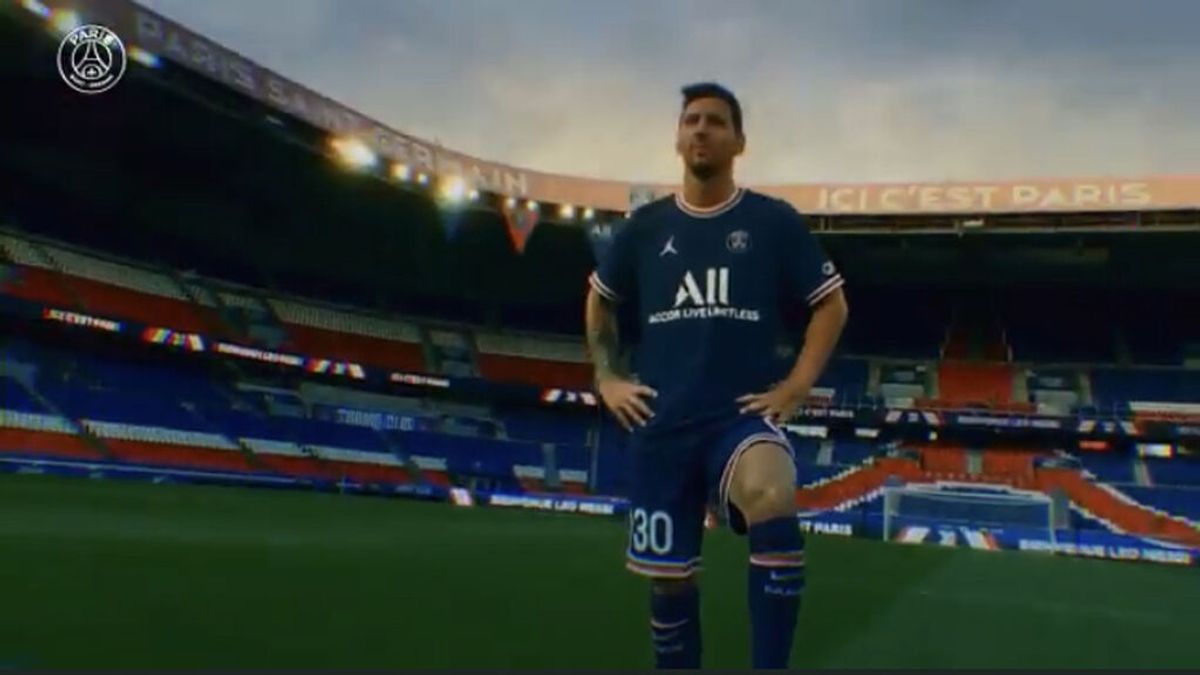 Messi ya posa con la camiseta del PSG Messi ya posa con la camiseta del PSG
