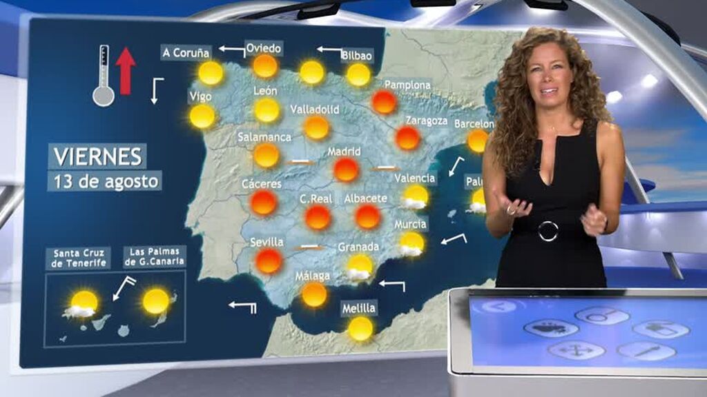 La ola de calor no da tregua: temperaturas muy altas este viernes en gran parte del centro peninsular y Baleares