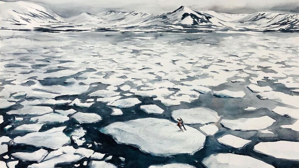 Las obras de Pejac se inspiran en el deshielo del Ártico para denunciar la crisis climática