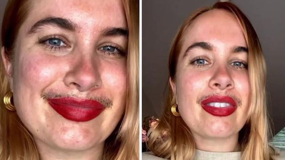 Una joven triunfa en la Red por desafiar los estándares de belleza: no se depila el bigote