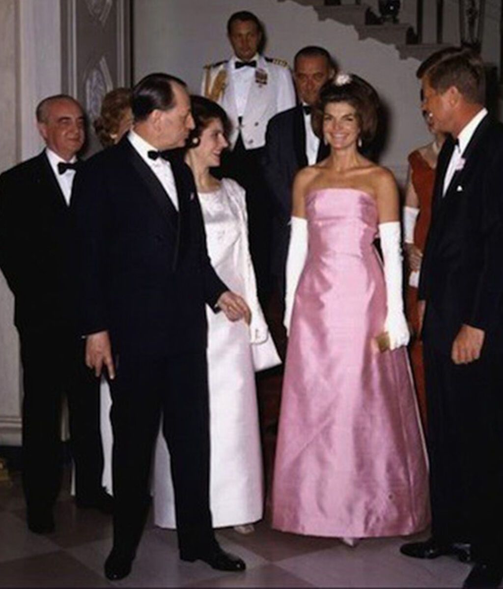 Los Kennedy en una cena de estado